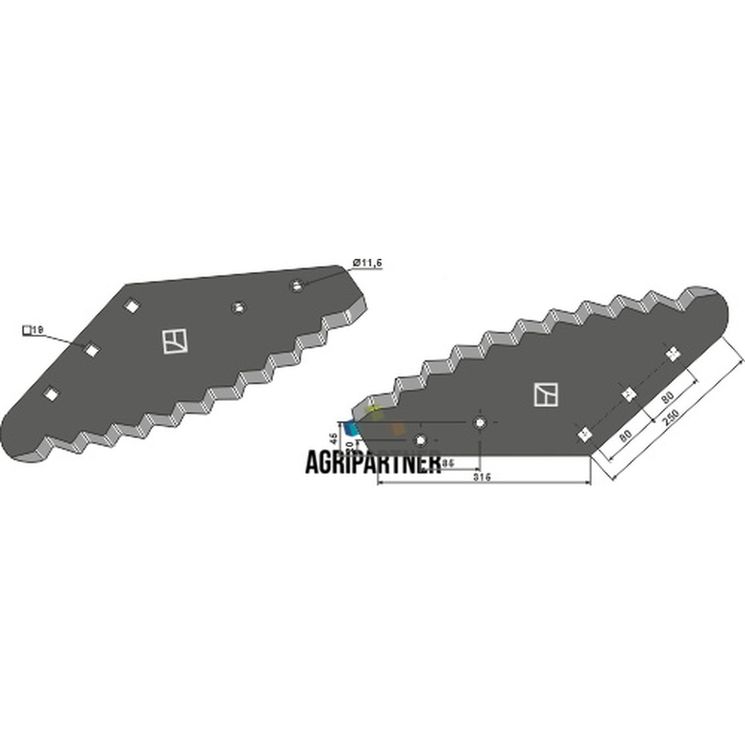 Couteau de mélangeuse FARESIN, 514007850, pièce interchangeable