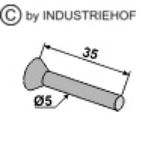 Rivet 5x35 Tête Fraisée à l'unité