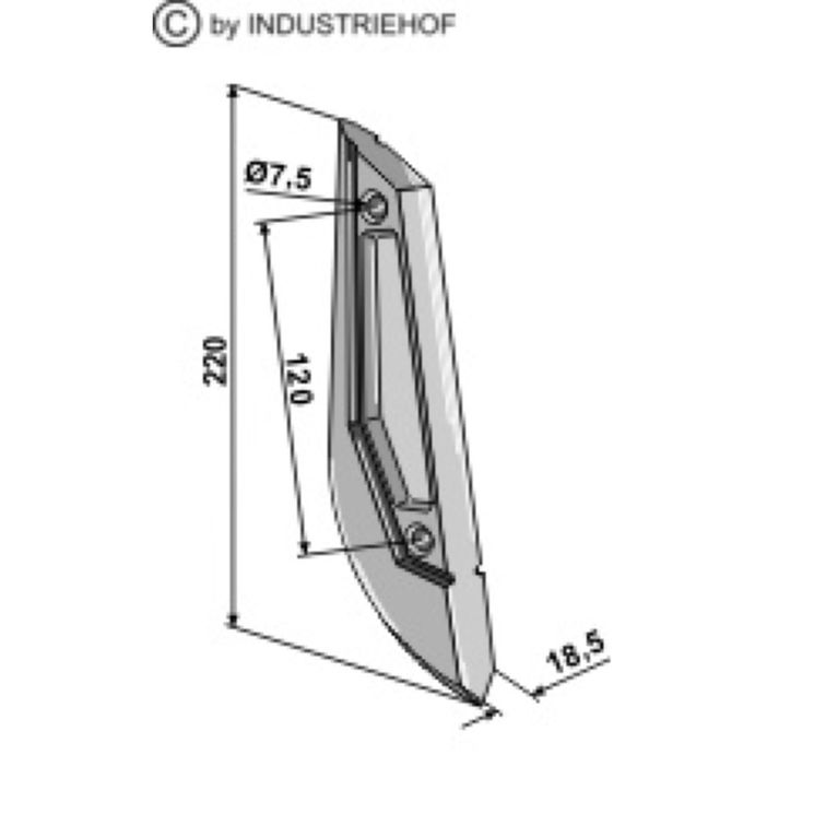 Pointe de soc Venta, marque Kuhn, R2045111, 3031040, pièce interchangeable