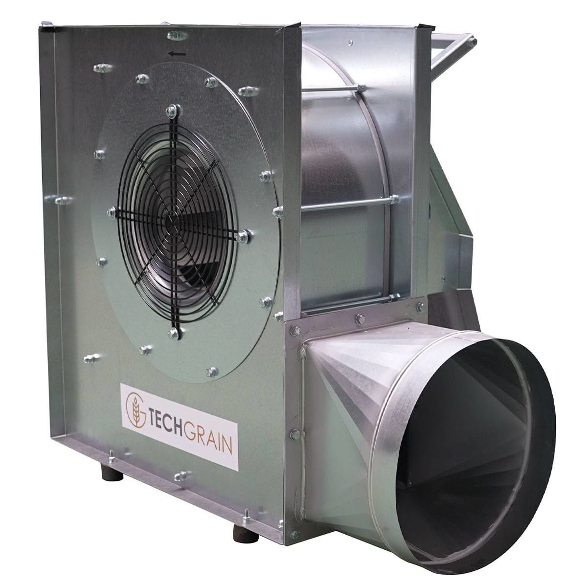 Ventilateur à grains mobile modèle M, 3.0 Kw 8000 m³/h, avec câblage électrique, disjoncteur et prise, TECHGRAIN