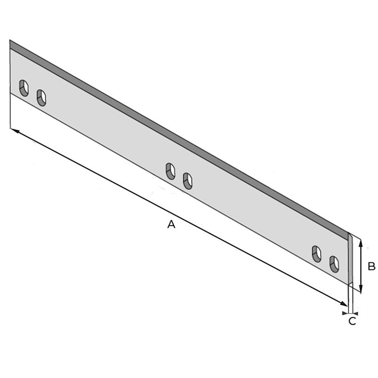 Couteau épanouilleur pour cueilleur à maïs FANTINI 530x61x6, 12133, pièce interchangeable