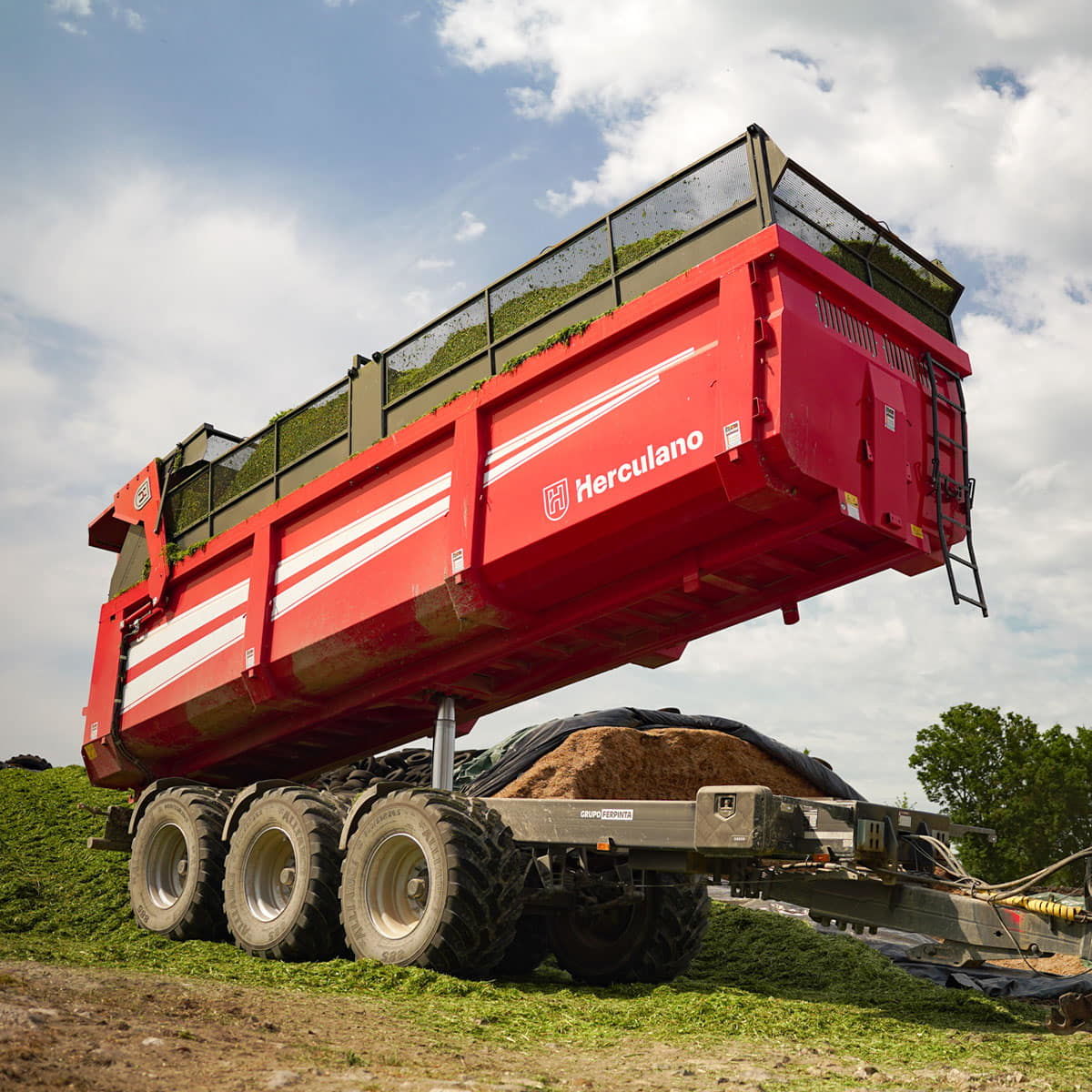 Benne monocoque HMB, 14T à 24T, essieux boggie ou tridem, HERCULANO