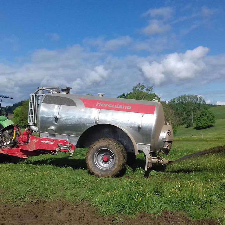 Tonne à lisier galvanisée type CH, 6 000 à 20 000 L, 1 à 3 essieux, HERCULANO