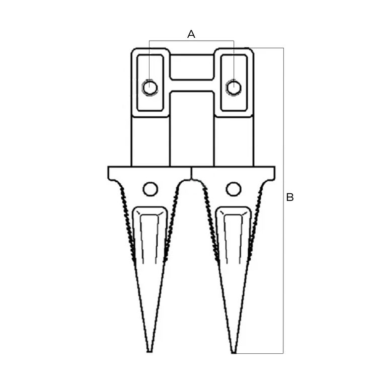 Doigt double pour moissonneuse-batteuse 22160, pièce interchangeable