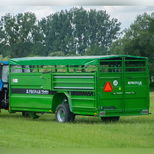 Bétaillère T046/H, pose à terre hydraulique, capacité 7850kg, longueur caisse 6.30m, simple essieu, roue 385/65R22,5, PRONAR