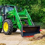 Fourche à fumier pleine sans grappin, 1.50 à 2.40 mètres, pour tracteur