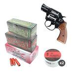 Pack complet pistolet ROHM RG59 calibre 9 mm + 150 amorces + 150 fusées (crépitantes, détonantes et sifflantes)