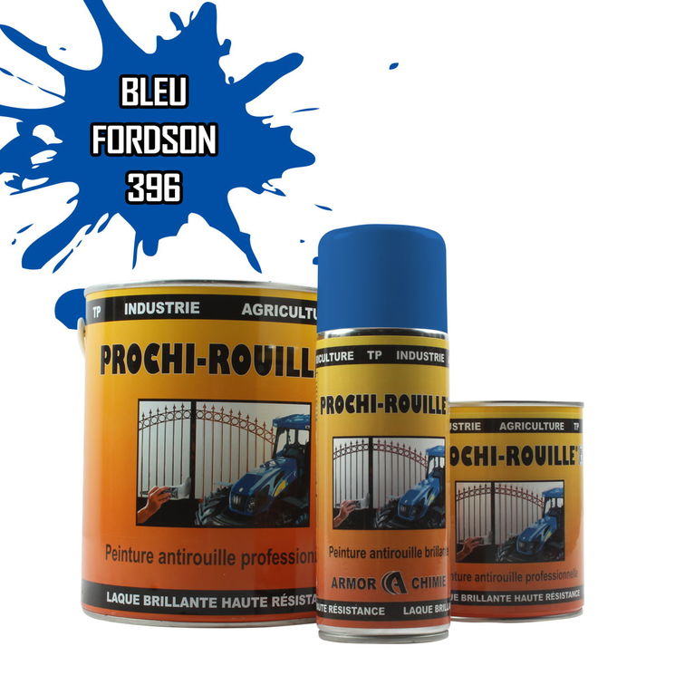 Peinture agricole collection PROCHI-ROUILLE brillante, bleu, 396, FORDSON