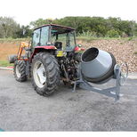 Bétonnière 350 L et 450 L, fixation 3 points, utilisation sur prise de force tracteur, sans cardan, ALTRAD