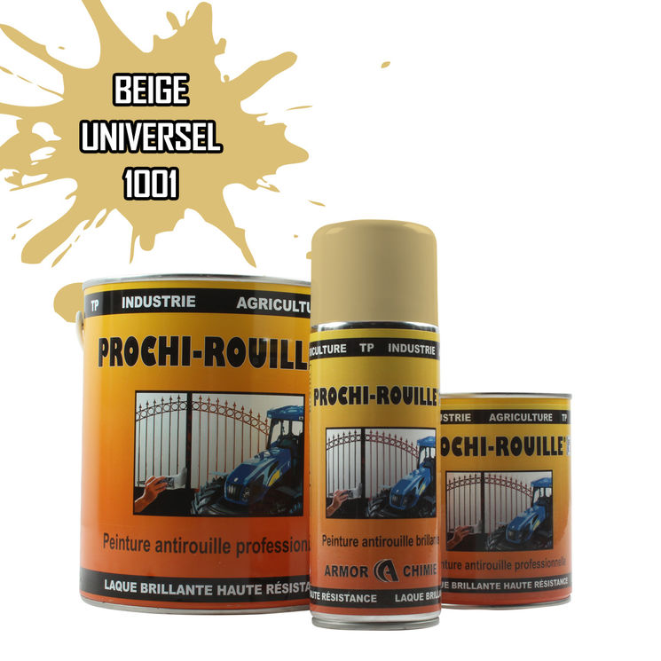 Peinture agricole PROCHI-ROUILLE brillante, Beige, RAL 1001, UNIVERSEL