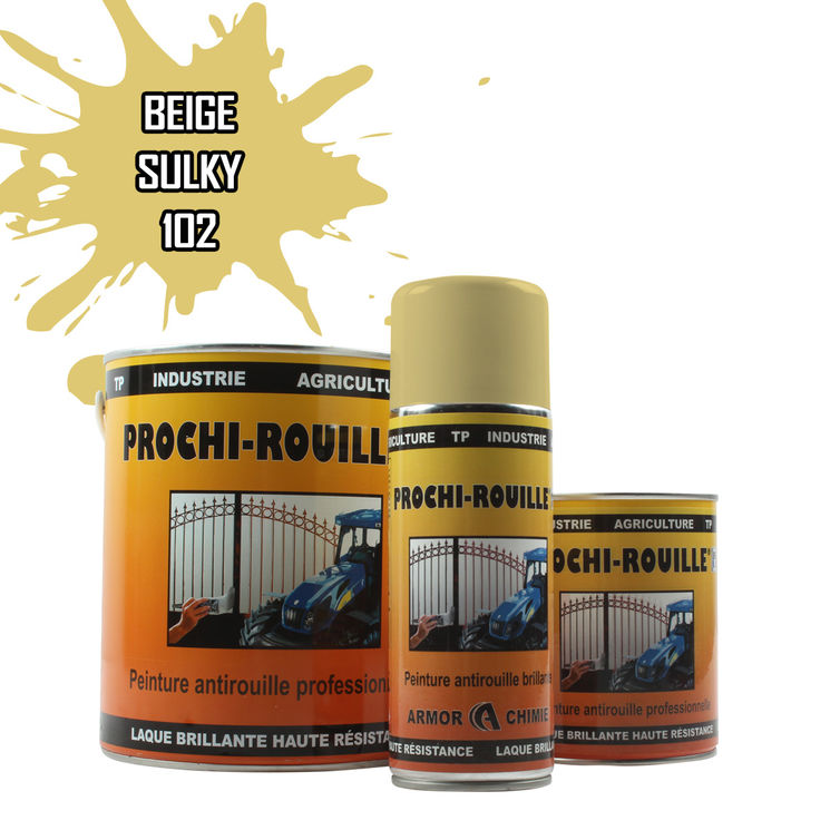 Peinture agricole PROCHI-ROUILLE brillante, beige, 102, SULKY