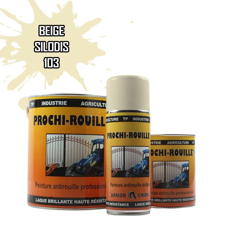 Peinture agricole PROCHI-ROUILLE brillante, beige, 103, SILODIS