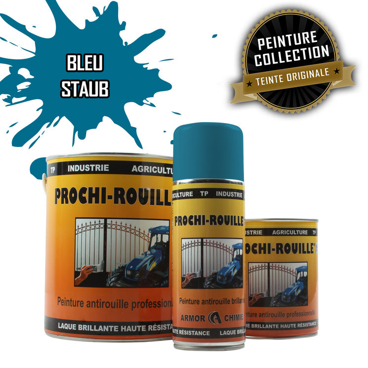 Peinture agricole collection PROCHI-ROUILLE brillante, Bleu, STAUB