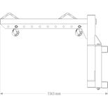 Potence lève BIG BAG UBB, double action, capacité 2000 kg, attache au choix, FK MACHINERY