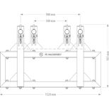 Potence lève BIG BAG UBB, double action, capacité 2000 kg, attache au choix, FK MACHINERY