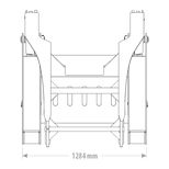 Pince à bois GOLIAT, capacité 3500 kg, grande ouverture, sans coupleur hydraulique, FK MACHINERY