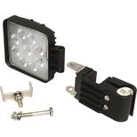 Phare de travail LED carré avec support de main courante, pour tracteur UNIVERSEL, 2500 lumens, 80°