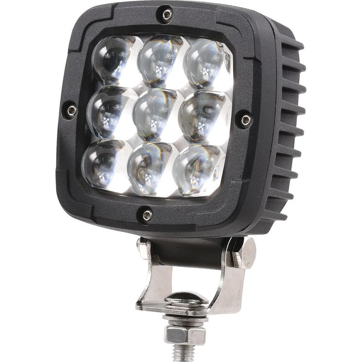 Phare de travail LED carré bleu pour pulvérisateurs CASE IH, FORD, NEW HOLLAND, JOHN DEERE, 400 Lumens, 10°