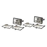 Kit de phares avant LED rectangulaire, droite, pour tracteur CASE IH, FENDT, FIAT, FORD, NEW HOLLAND, MASSEY FERGUSON, STEYR, 1320 Lumens