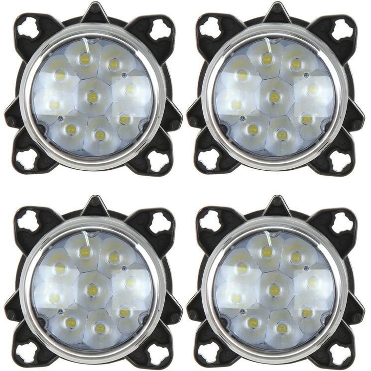 Kit 4 phares de travail avant LED ronds, droite et gauche, pour tracteur MASSEY FERGUSON, 4050 Lumens