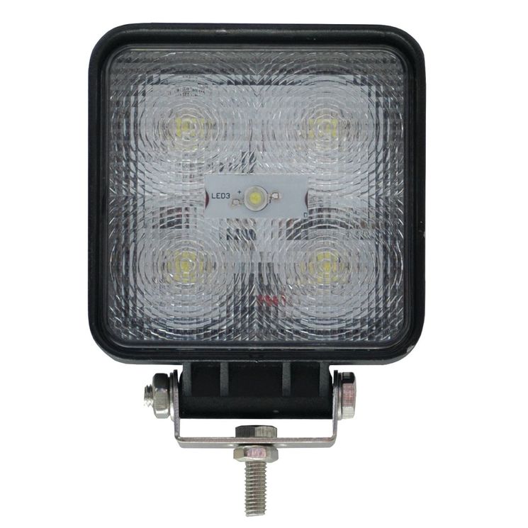 Phare de travail LED carré, pour tracteur UNIVERSEL, 1800 lumens, 100°