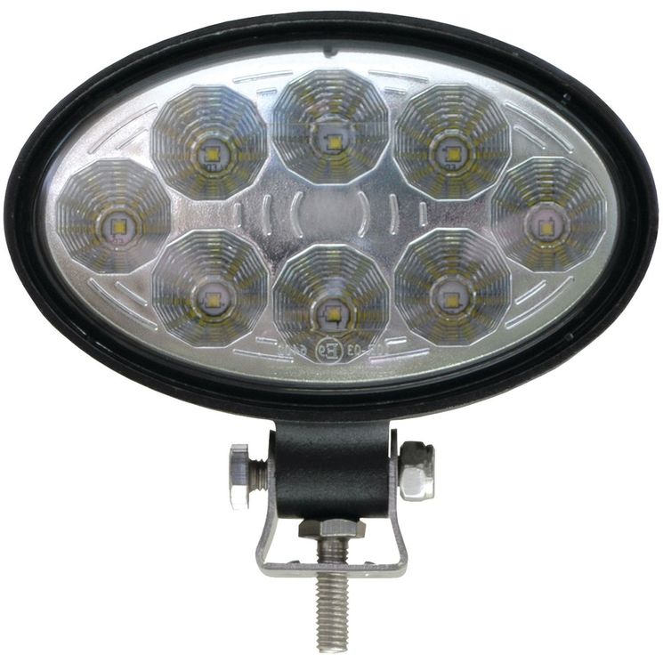 Phare de travail LED ovale, pour tracteur UNIVERSEL, 2400 lumens, 60°