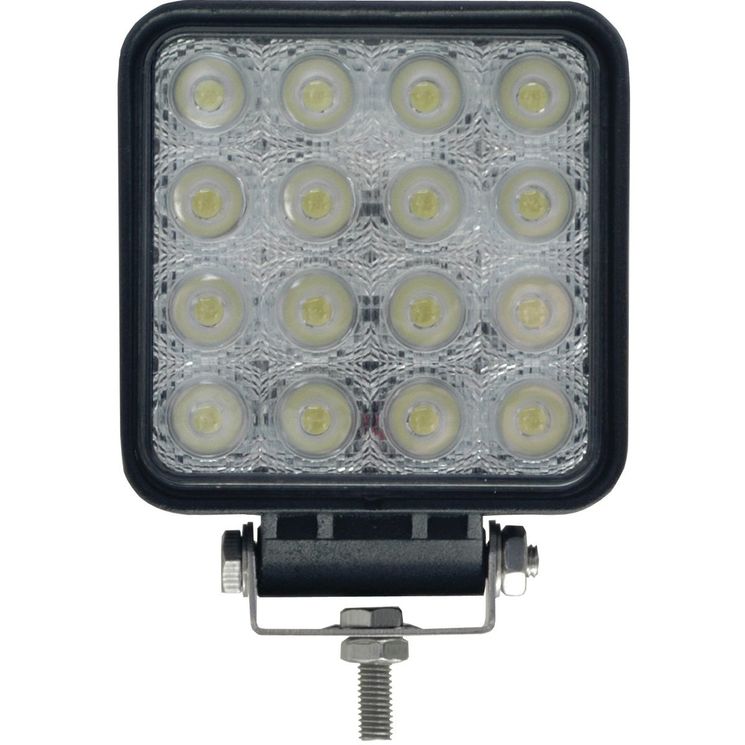 Phare de travail LED carré, pour tracteur UNIVERSEL, 4000 lumens, 80°