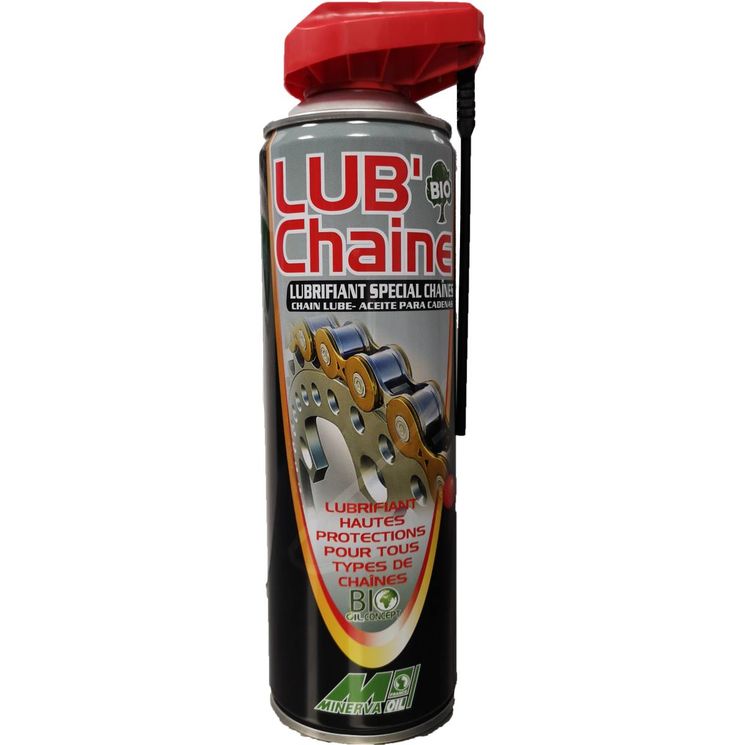 Bombe de graisse liquide LUB CHAINE BIO, aérosol de 500 ml