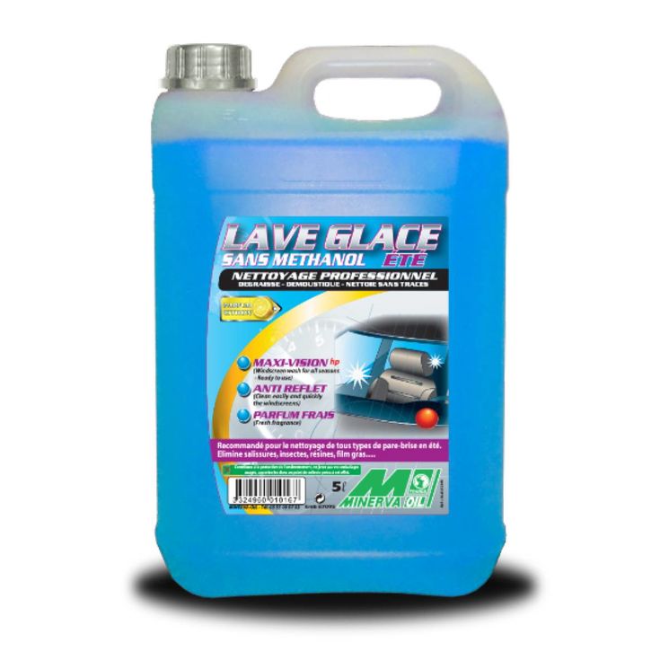 Lave glace été -5°, en bidon de 5L, minerva oil