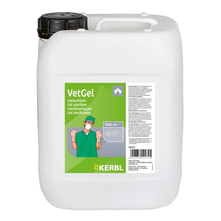 Gel lubrifiant VetGel, bidon de 5 litres, 10272, KERBL