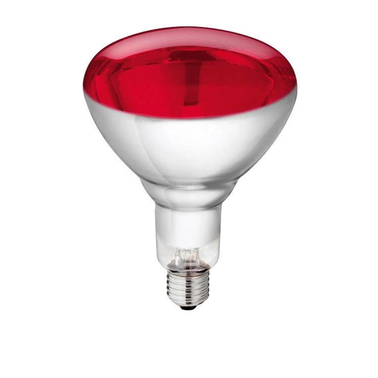 Ampoule IR à vis rouge 250W en verre trempé, PHILIPS