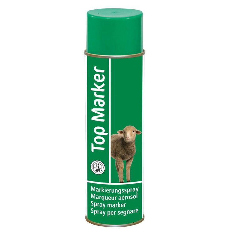 Spray de marquage TopMarker vert pour ovins, aérosol 500 ml