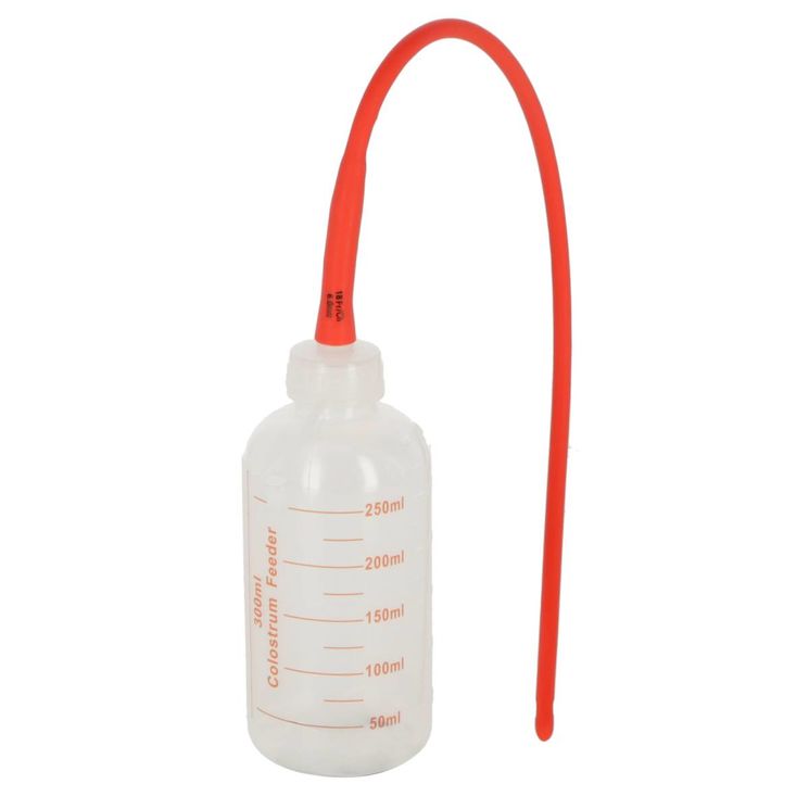 Roslam 250 ml pour agneaux, plastique gradué pour l’administration d'aliments liquides