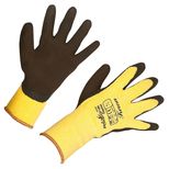 Gants thermo POWERGRAB, jaunes, spécial hiver, taille 7 à 11