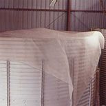 Filet de protection pour céréales en silos ou en vrac, tissage spécial pour passage air de ventilation