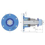 Moyeu agricole IL50-125/6T-M30x2-164, 6 trous, UNIVERSEL