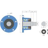 Palier complet, 5 trous, pour déchaumeur à disques STALTECH Brona, CPI-004, pièce interchangeable