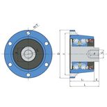 Moyeu IL70-122/6T-M24, 6 trous, UNIVERSEL