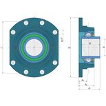 Palier auto aligneur pour semoir HORSCH Pronto, 95110360, 96080209, 00240187, 8 trous, pièce interchangeable