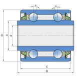 Roulement pour semoir HORSCH, 00240216, pièce interchangeable