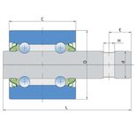 Roulement pour semoir MASCHIO - GASPARDO, 56345058 - F04100040, pièce interchangeable