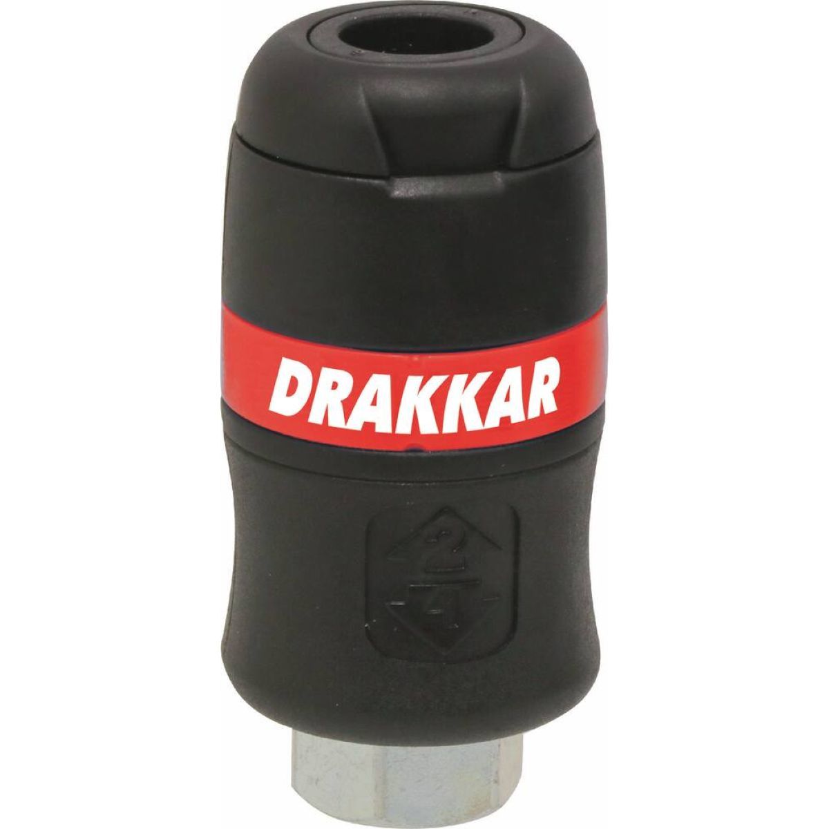 Raccord rapide femelle de sécurité passage d'air 6mm filetage 1/4" femelle, DRAKKAR