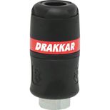 Raccord rapide femelle de sécurité passage d'air 8mm filetage femelle 3/8", DRAKKAR