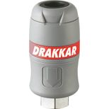 Raccord rapide femelle passage d'air 6mm filetage femelle 1/4", DRAKKAR