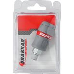 Raccord rapide femelle passage d'air 6mm filetage mâle 1/4", DRAKKAR