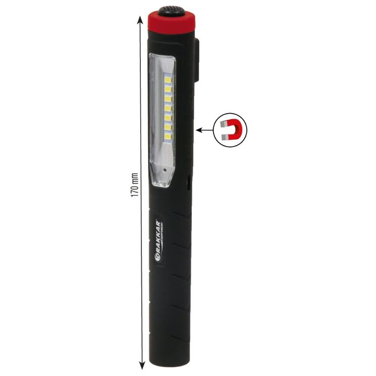 Torche stylo rechargeable 7 + 1 LED, lumens 120Lm, éclairage latérale et en bout, DRAKKAR