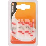 Lot de 10 cosses jonction bout à bout thermorétractables à souder rouge pour fil 0,5 à 1,5mm²