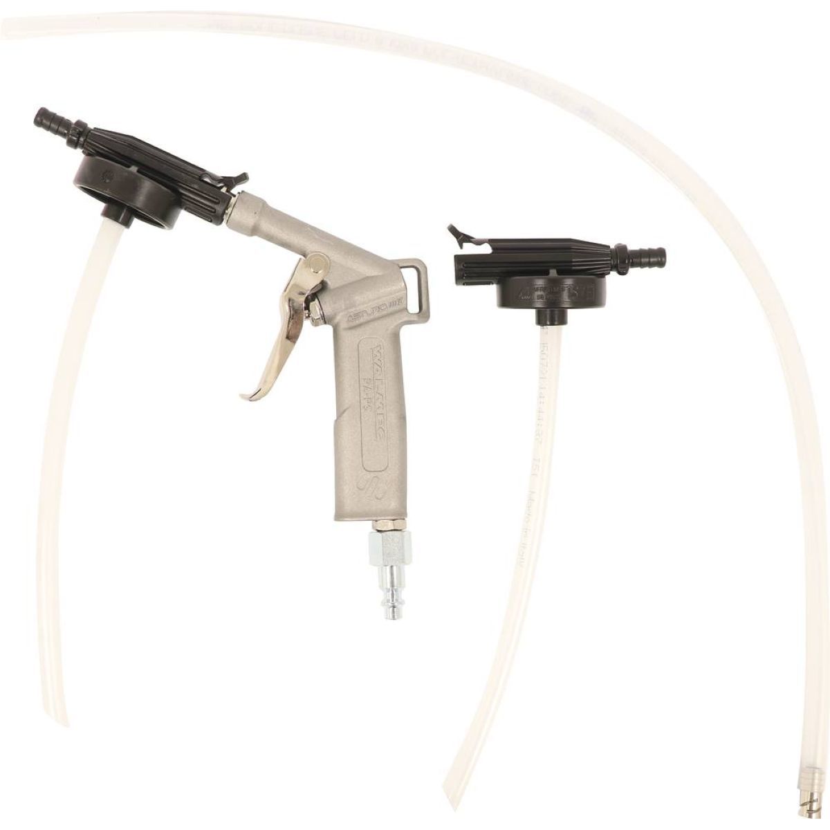 Pistolet pour insonorisant 5 bar, avec tuyau rallonge de 60 cm et une tête de rechange PVC, cartouches 1 litre normalisées