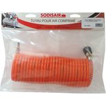 Tuyau spirale nylon 8x6mm avec raccords rapides 1/4M-1/4F