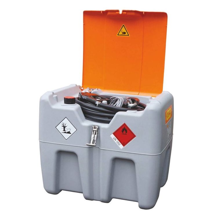 Citerne de ravitaillement fuel 210 litres, 12V 45 l/min, avec capot, CEMO